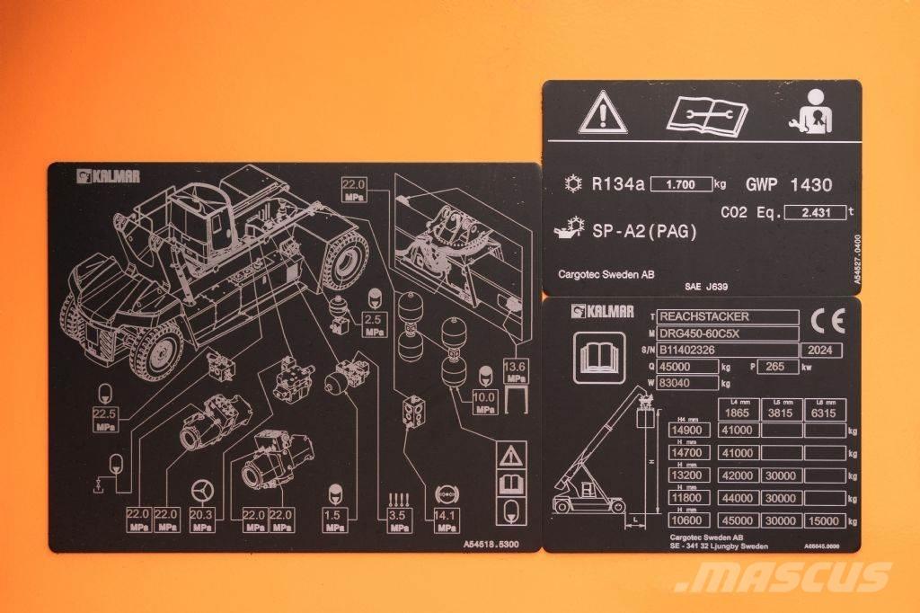 Kalmar DRG450-60C5X 리치 스태커