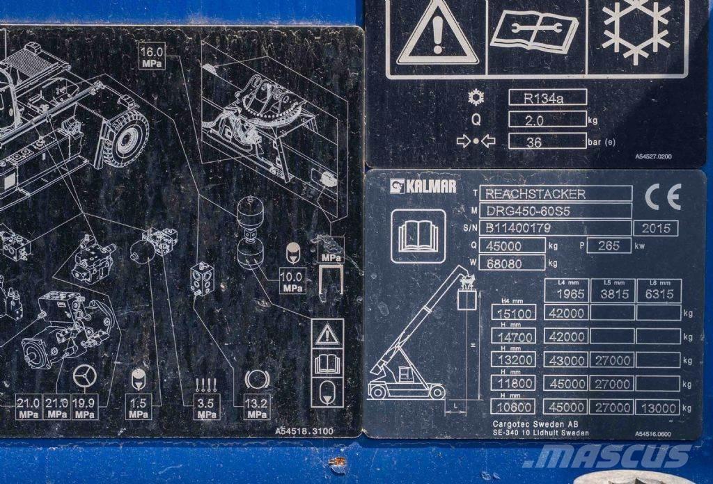 Kalmar DRG450-60S5 리치 스태커