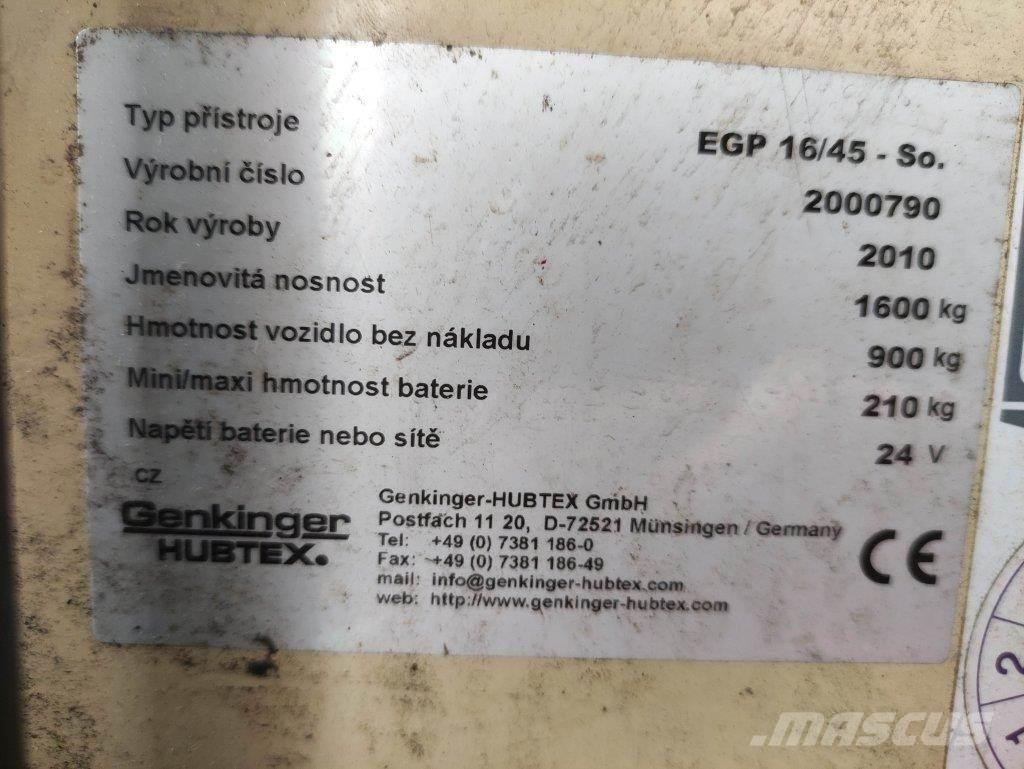 Hubtex EGP16/45-So 포크리프트