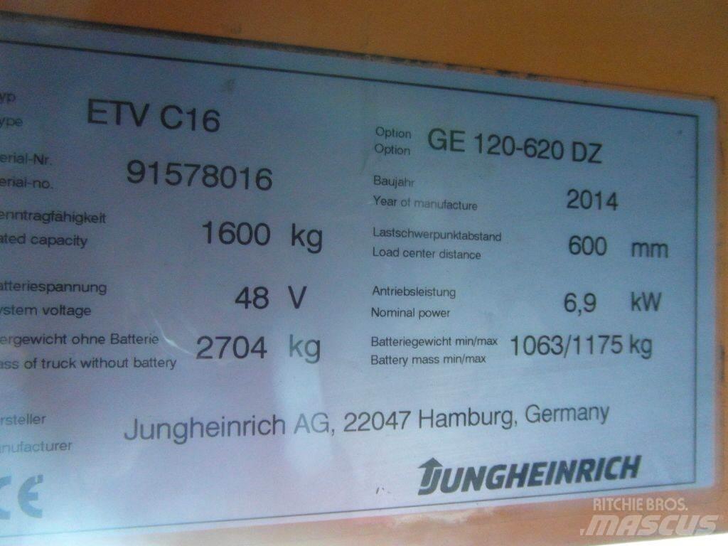 Jungheinrich ETVC16 리치 트럭