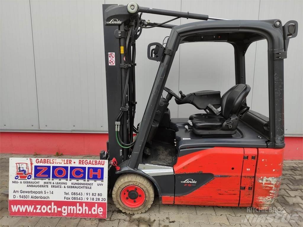Linde E16-02-386-EVO 전동 지게차