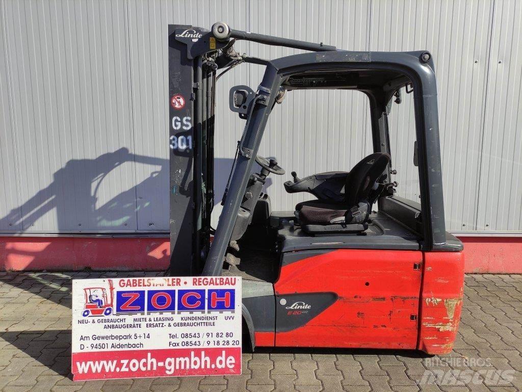 Linde E20L-02-386 전동 지게차
