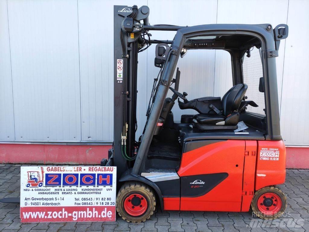 Linde E20P-02-386 EVO 전동 지게차