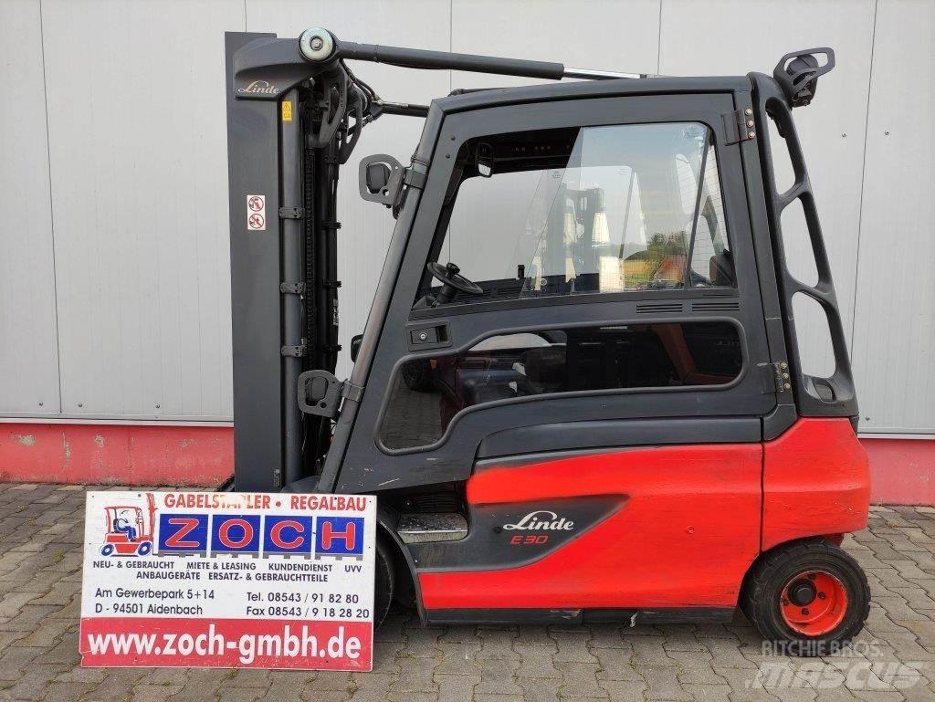 Linde E30L-01-387 전동 지게차