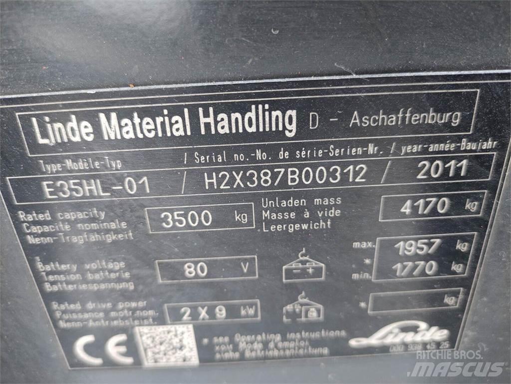 Linde E35HL-01/387 전동 지게차