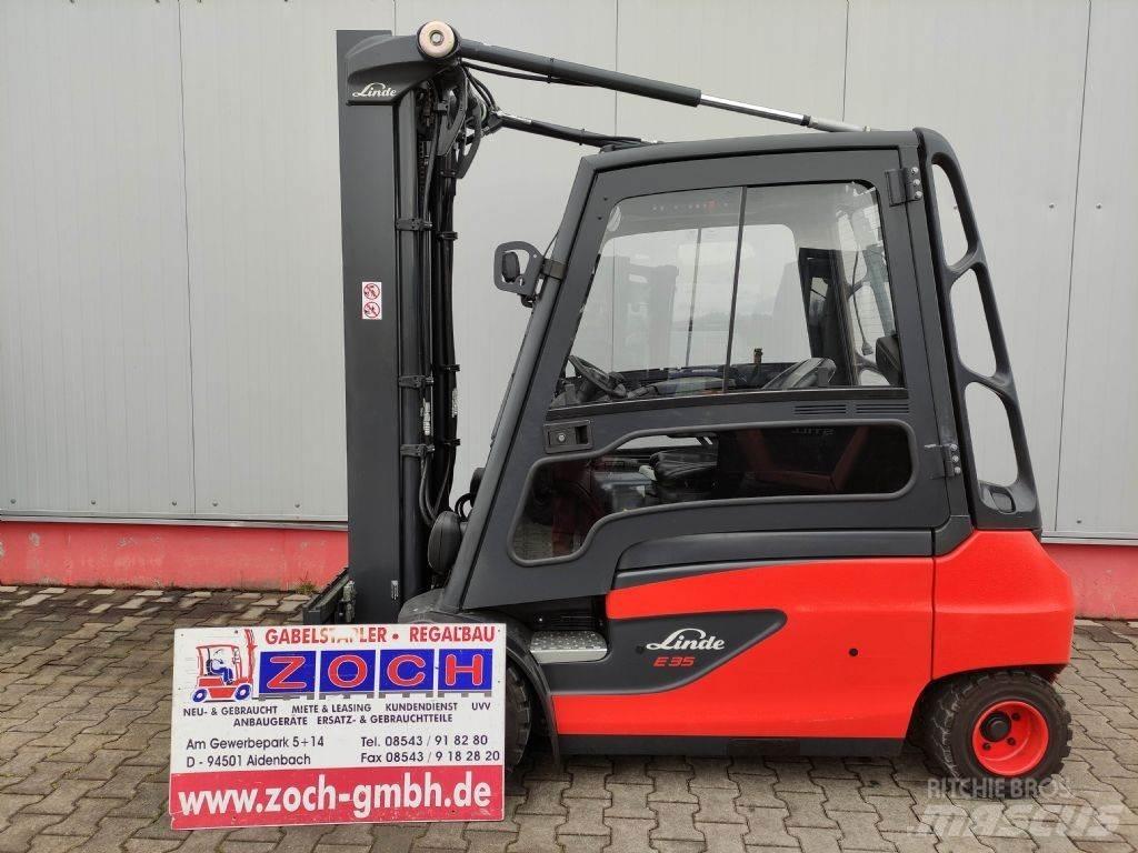 Linde E35L-01-387 전동 지게차