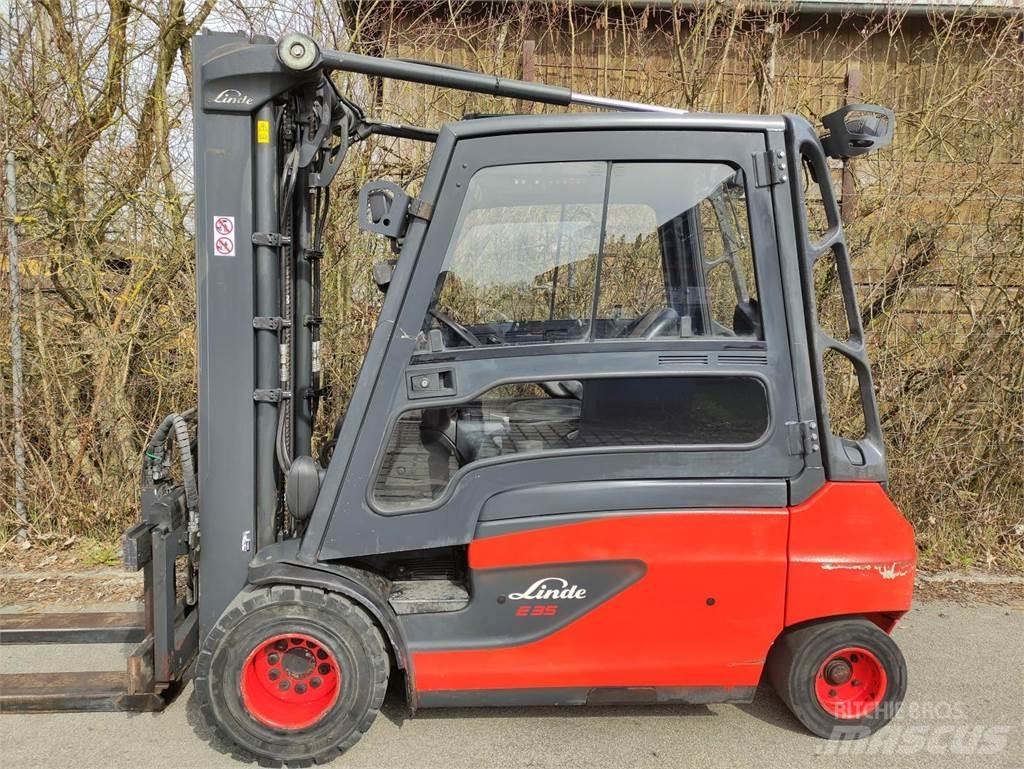 Linde E35L-01-387 전동 지게차