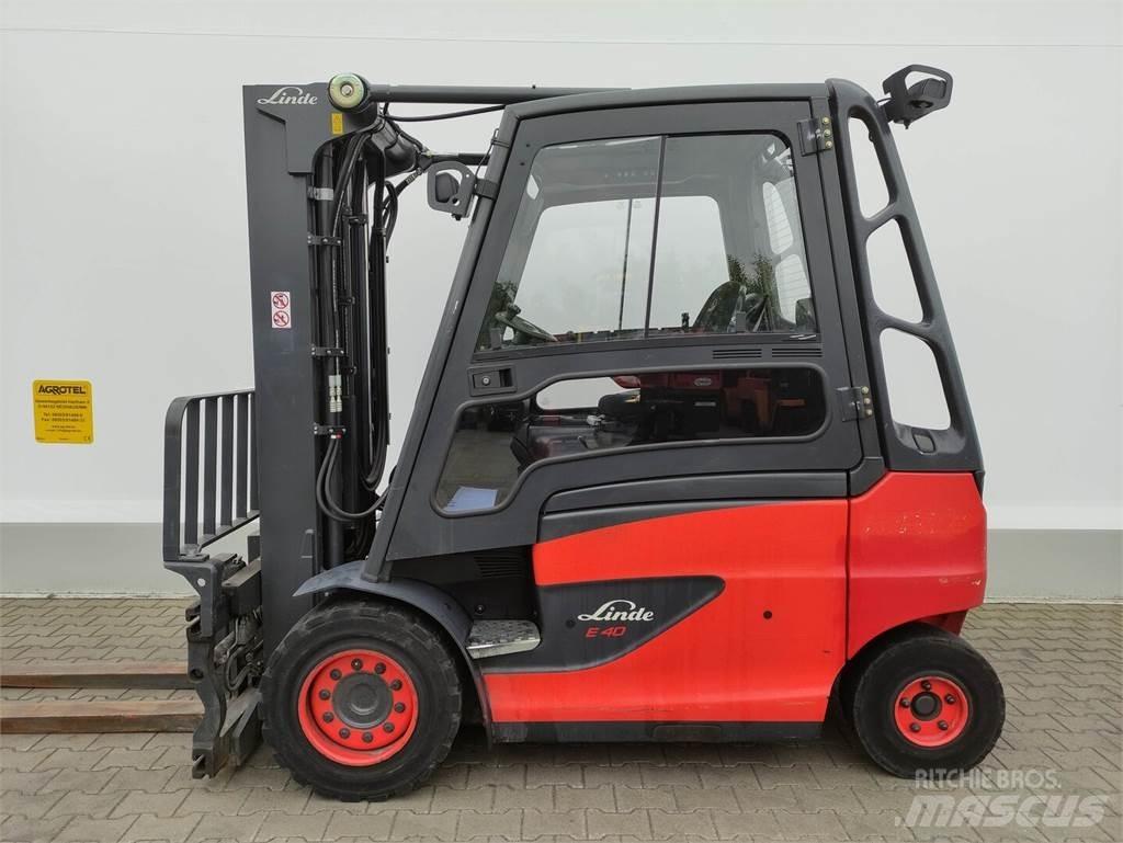 Linde E40H-01/600-388 전동 지게차
