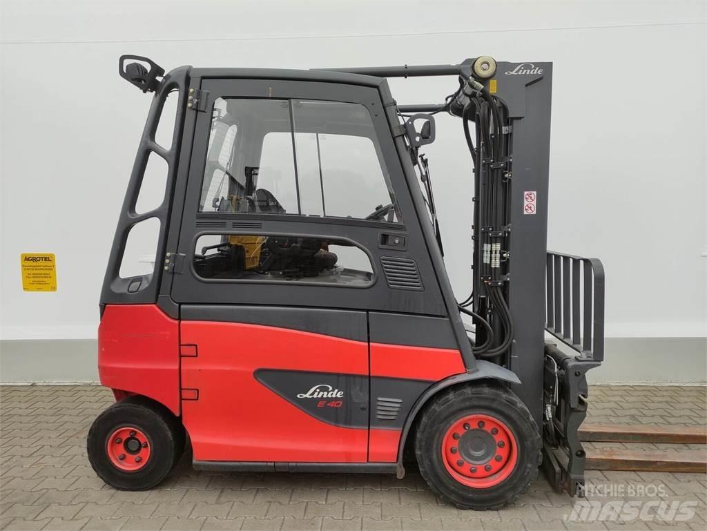 Linde E40H-01/600-388 전동 지게차