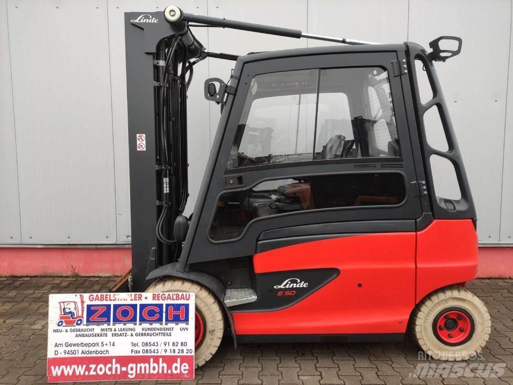 Linde E50HL-01-388 전동 지게차