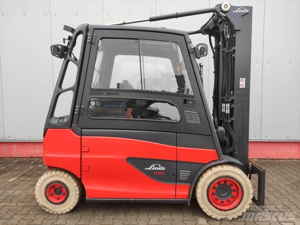 Linde E50HL-01-388 전동 지게차
