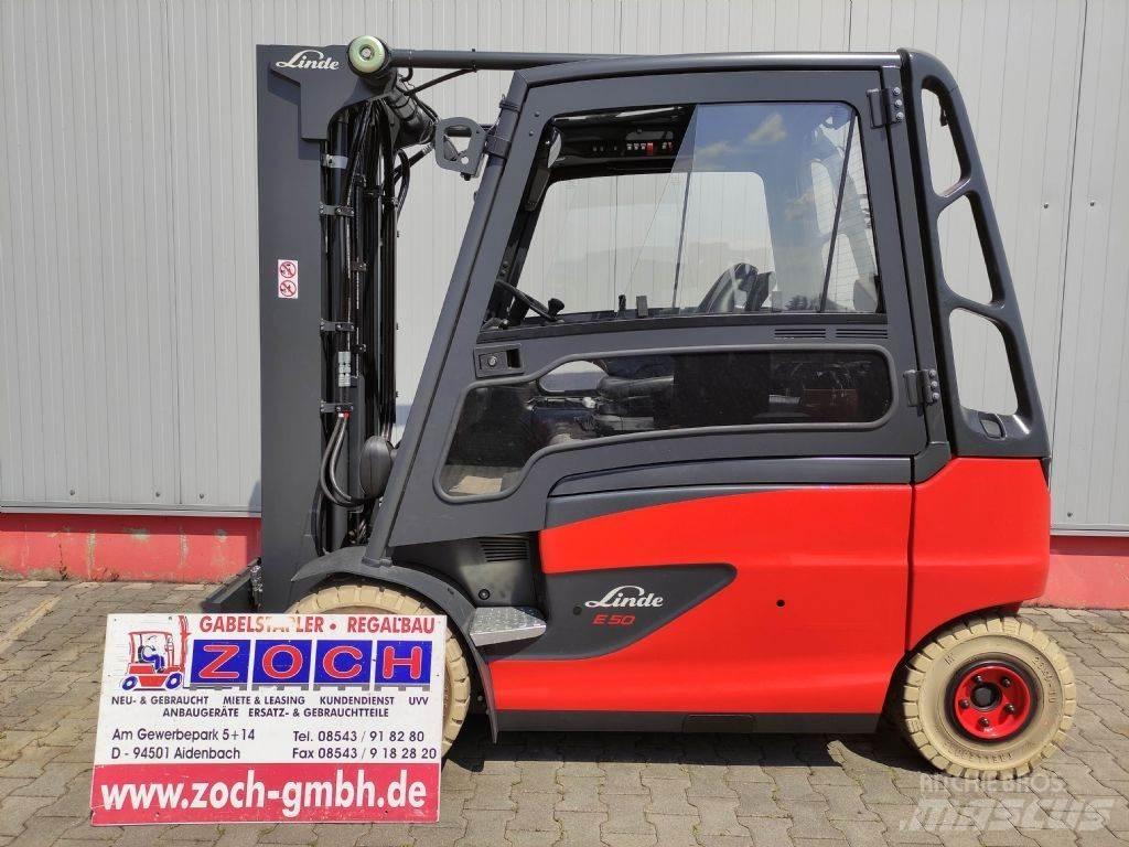Linde E50HL-01-388 전동 지게차