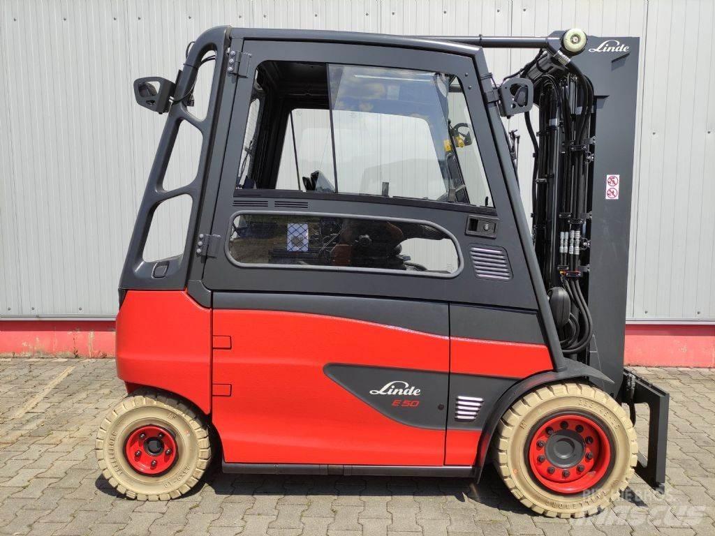 Linde E50HL-01-388 전동 지게차