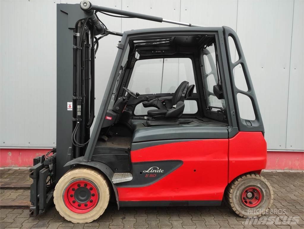 Linde E50HL-01-600 전동 지게차