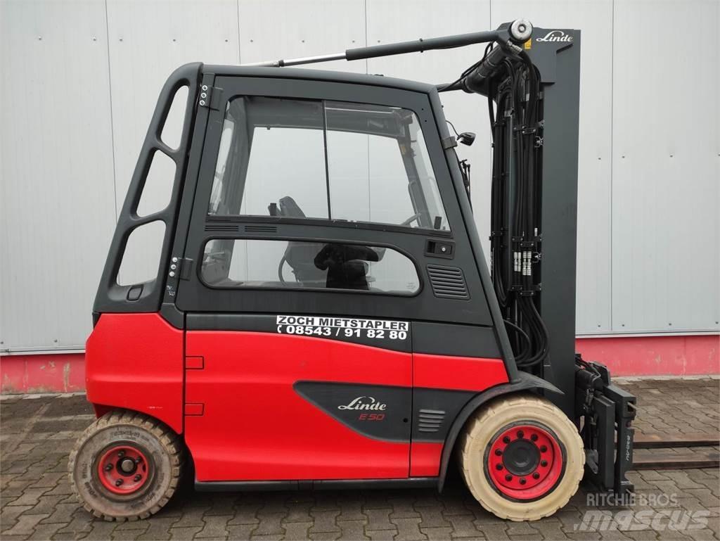 Linde E50HL-01-600 전동 지게차