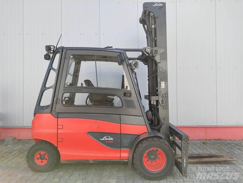 Linde E50HL-01/600-388 전동 지게차