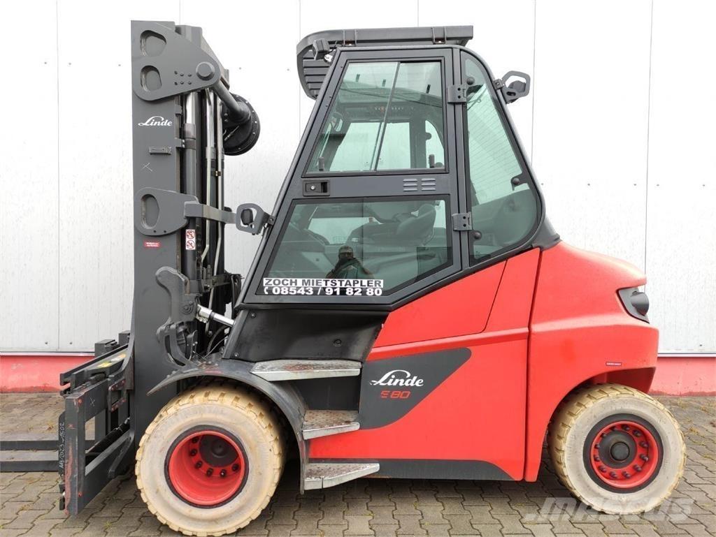 Linde E80-01-127 전동 지게차