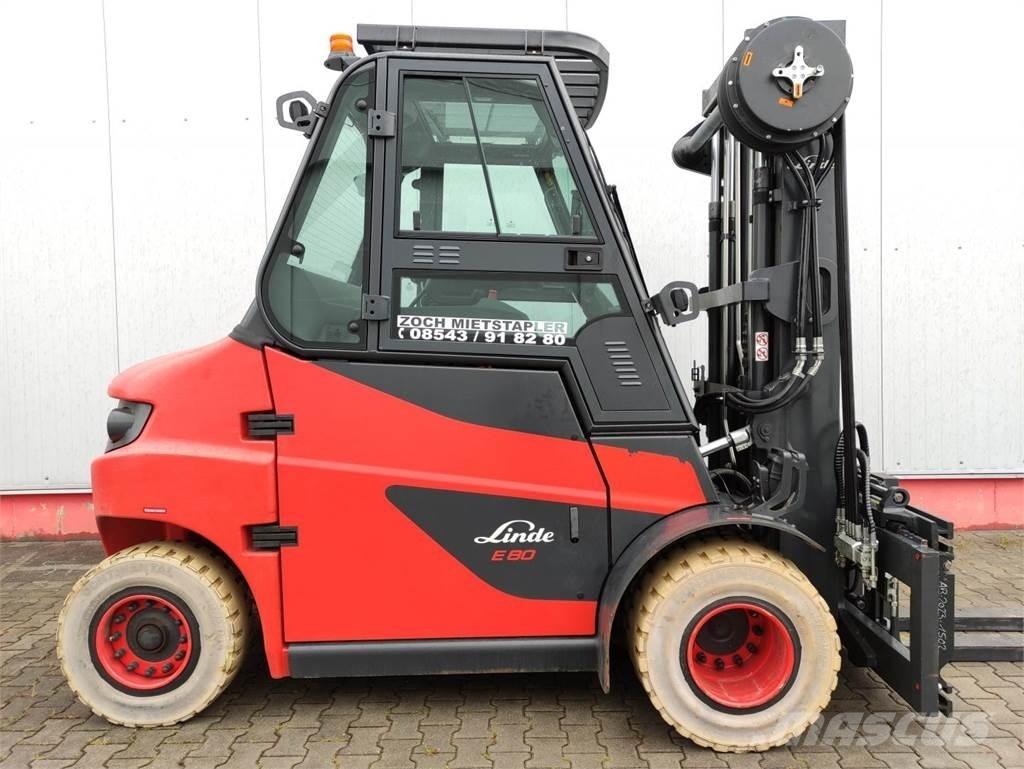 Linde E80-01-127 전동 지게차