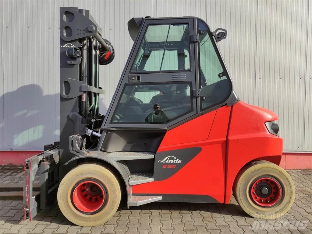 Linde E80-01-127 전동 지게차