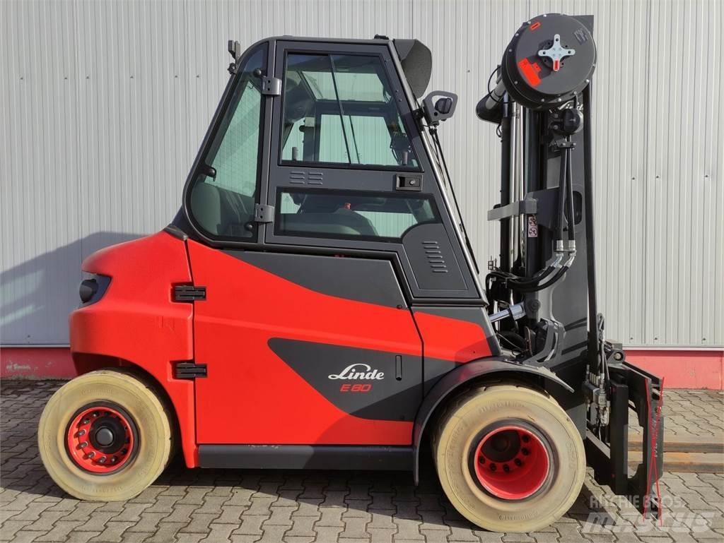 Linde E80-01-127 전동 지게차