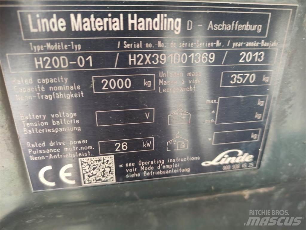 Linde H20D-01-391 디젤 지게차