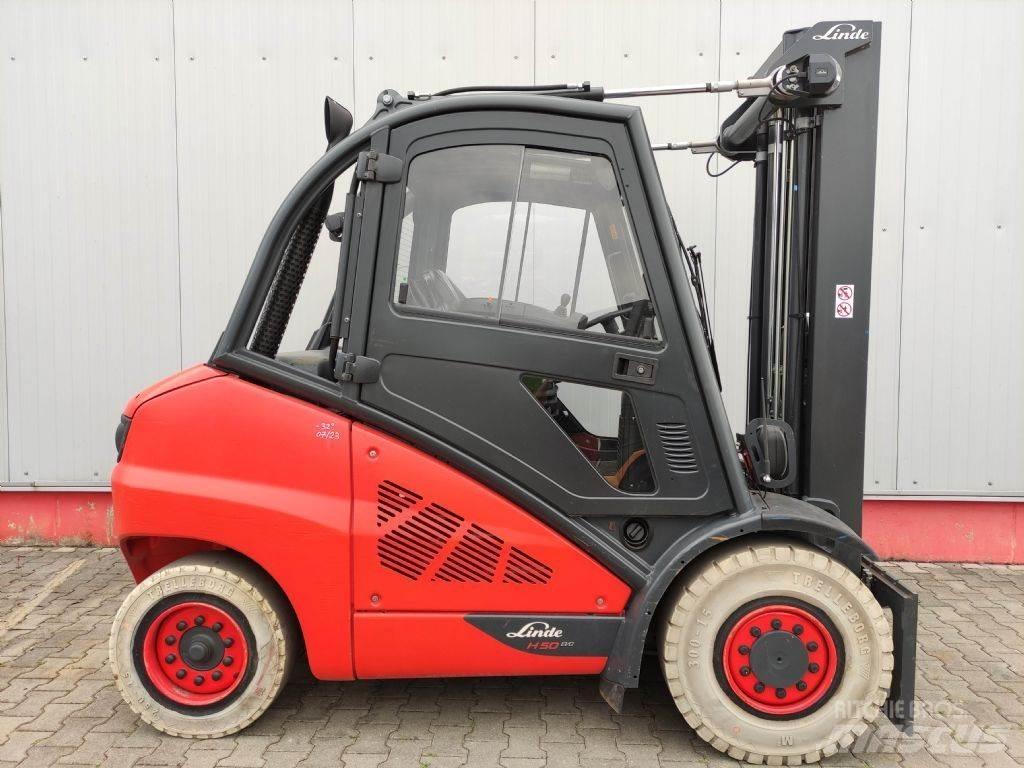 Linde H50D-02-394 디젤 지게차