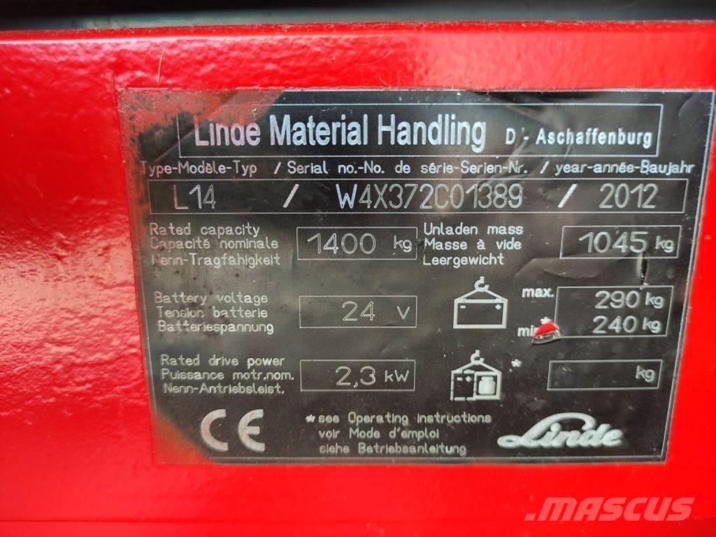 Linde L14-372 포크리프트