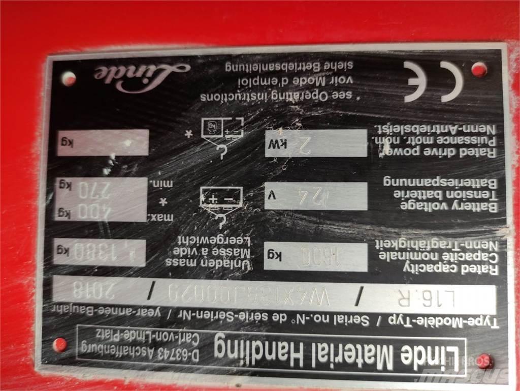 Linde L16 R 포크리프트
