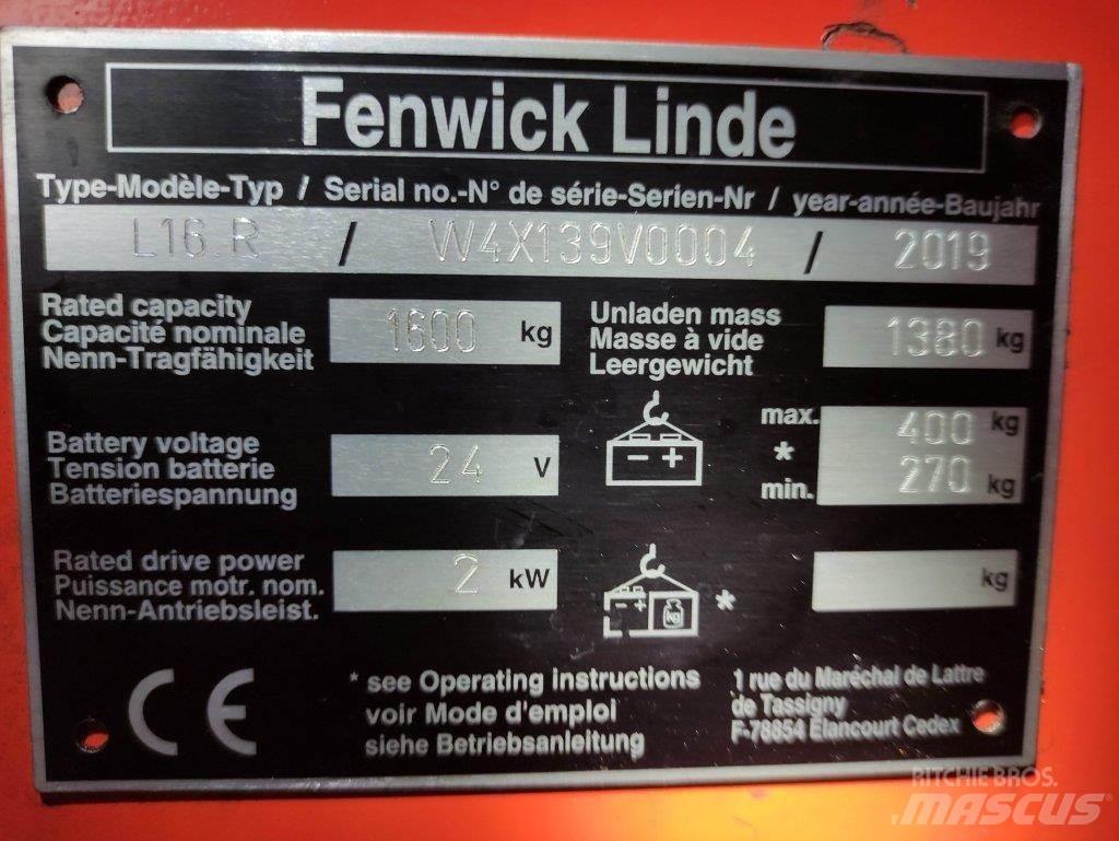 Linde L16R 포크리프트
