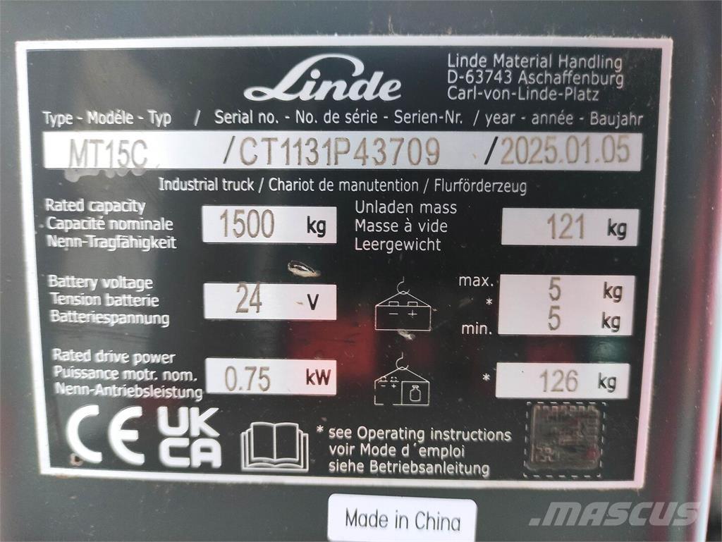 Linde MT15C 경량 리프터