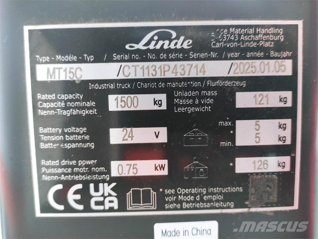 Linde MT15C 경량 리프터