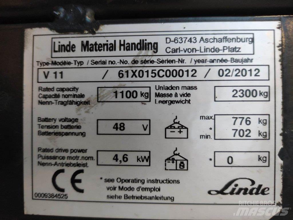 Linde V11 하이 리프트 오더 피커