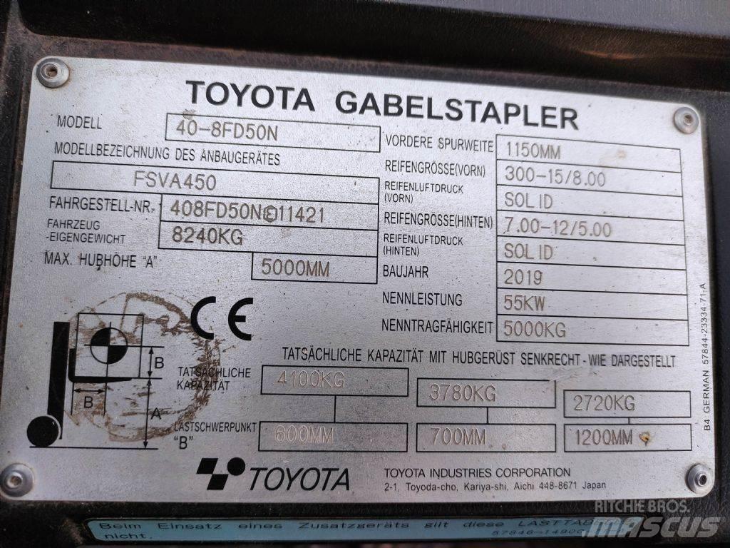 Toyota 40-8FD50N 디젤 지게차