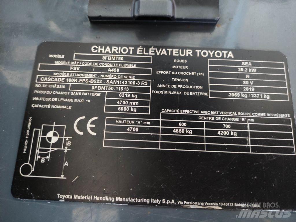 Toyota 8FBMT50 전동 지게차
