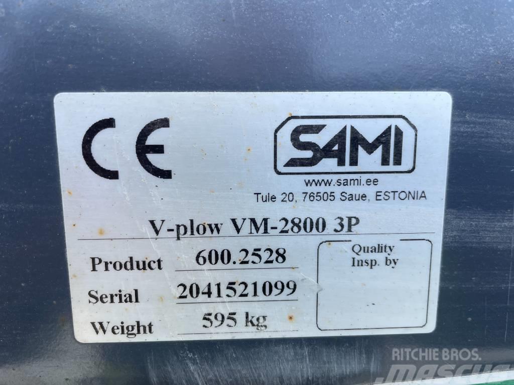 Sami VM 2800 제설 블레이드 및 제설기