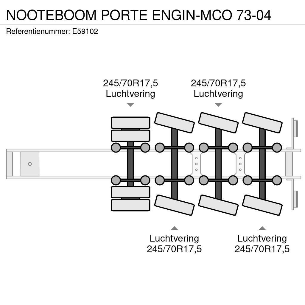 Nooteboom PORTE ENGIN-MCO 73-04 로우 로더-세미 트레일러