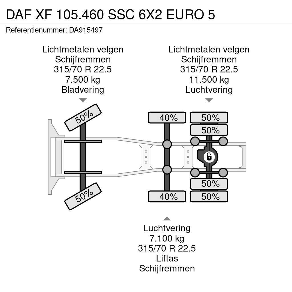DAF XF 105.460 SSC 6X2 EURO 5 트랙터 유닛