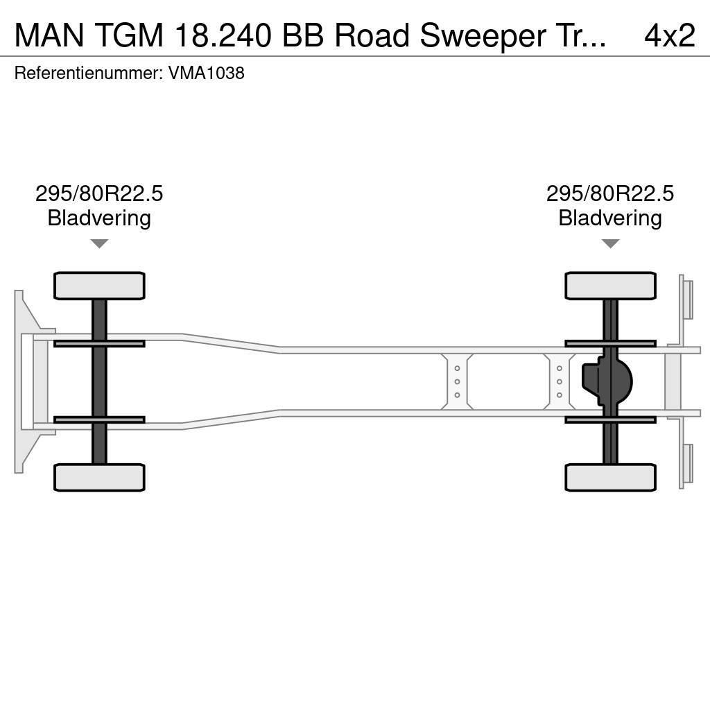 MAN TGM 18.240 BB Road Sweeper Truck (3 units) 청소 트럭