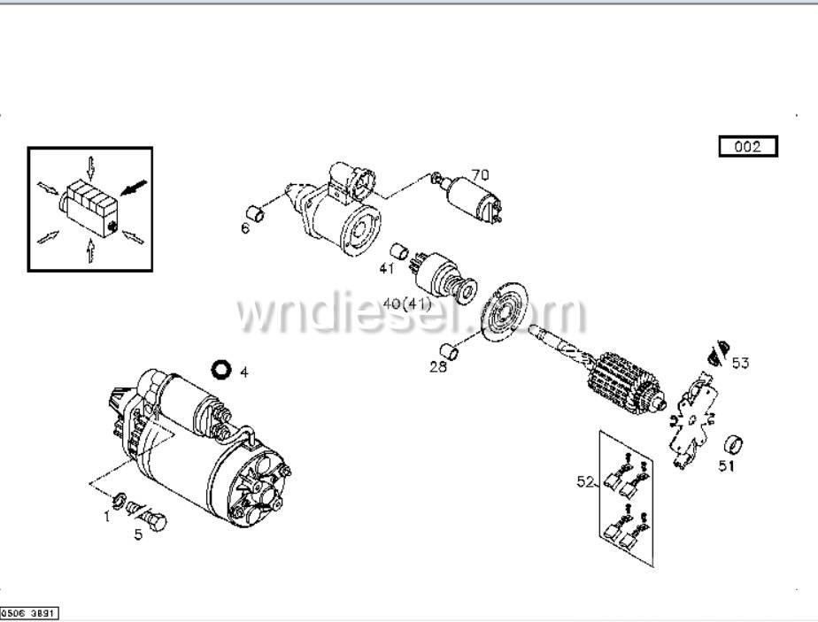 Deutz Spare-Parts-2013-Starter-0117-9586 엔진