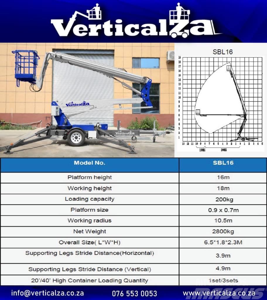  VerticalZA 18m Trailer mounted Lift 트레일러 탑재 고소작업대