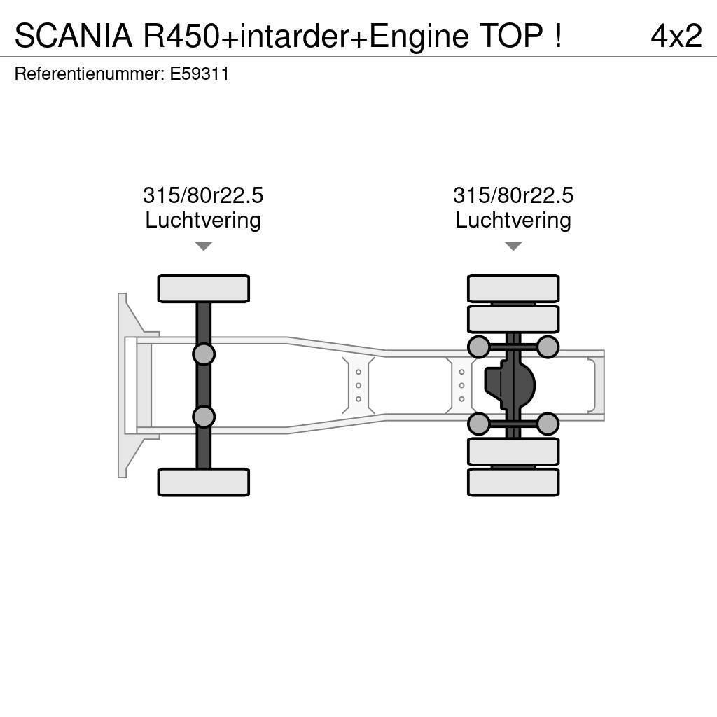 Scania R450+intarder+Engine TOP ! 트랙터 유닛