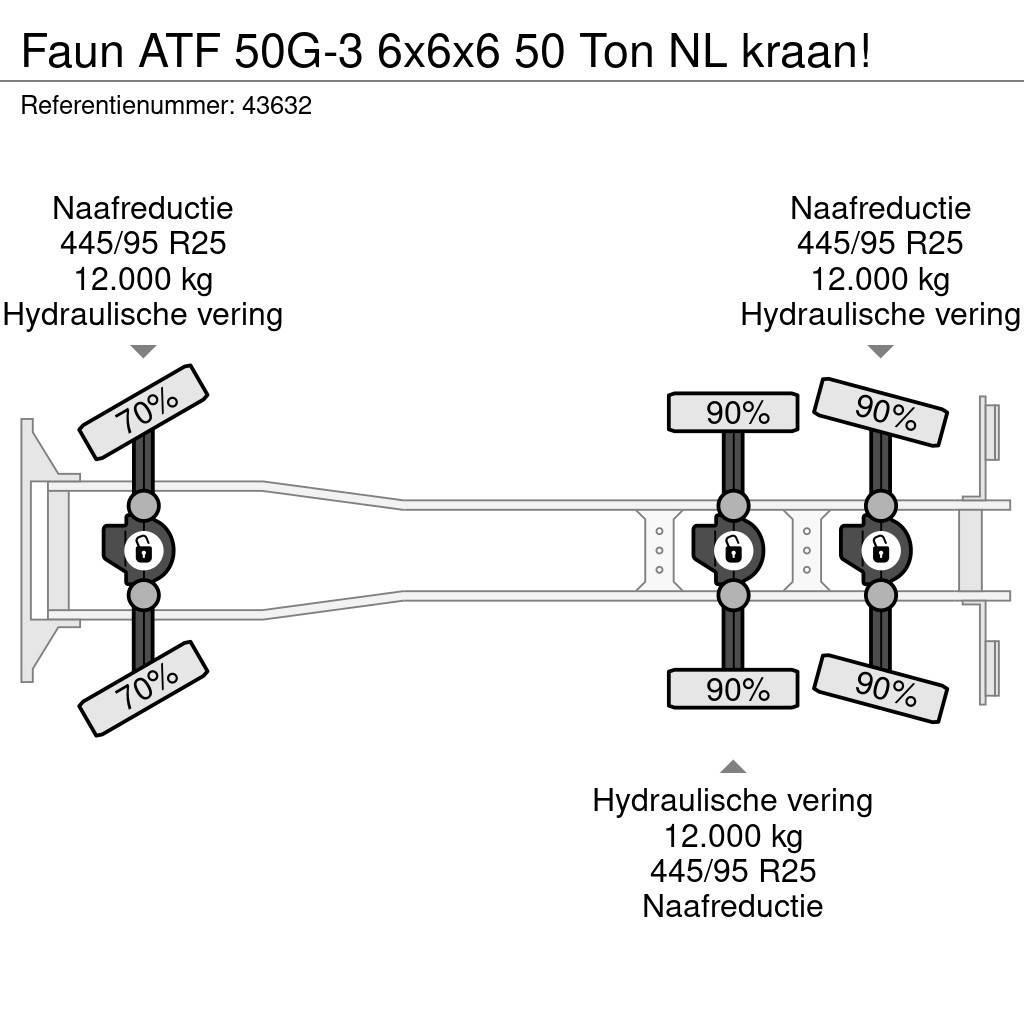 Faun ATF 50G-3 6x6x6 50 Ton NL kraan! A/T 크레인