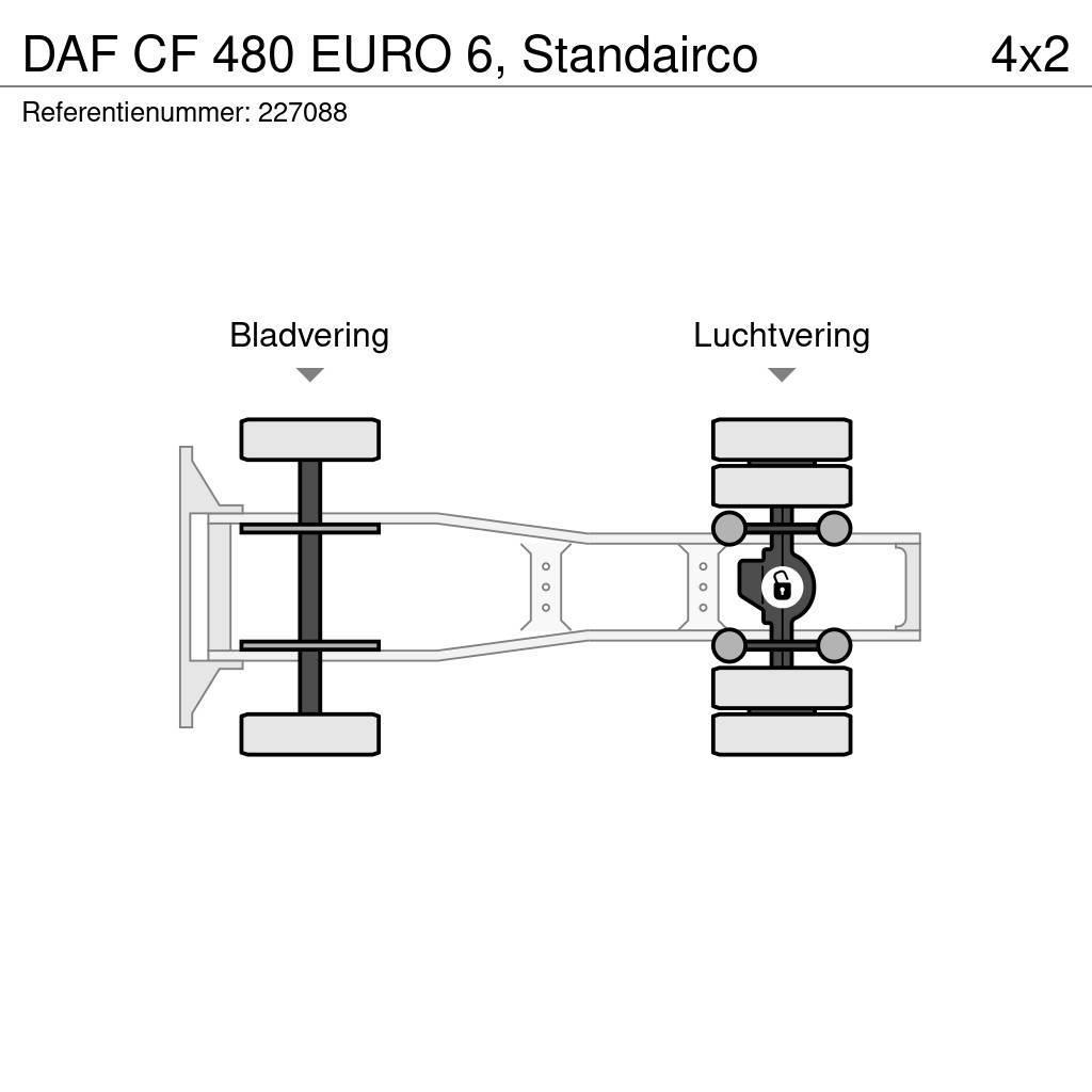 DAF CF 480 EURO 6, Standairco 트랙터 유닛
