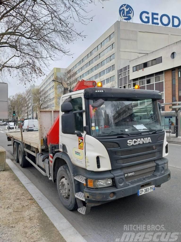 Camion porteur Scania P360 10TM Euro 5 크레인 트럭