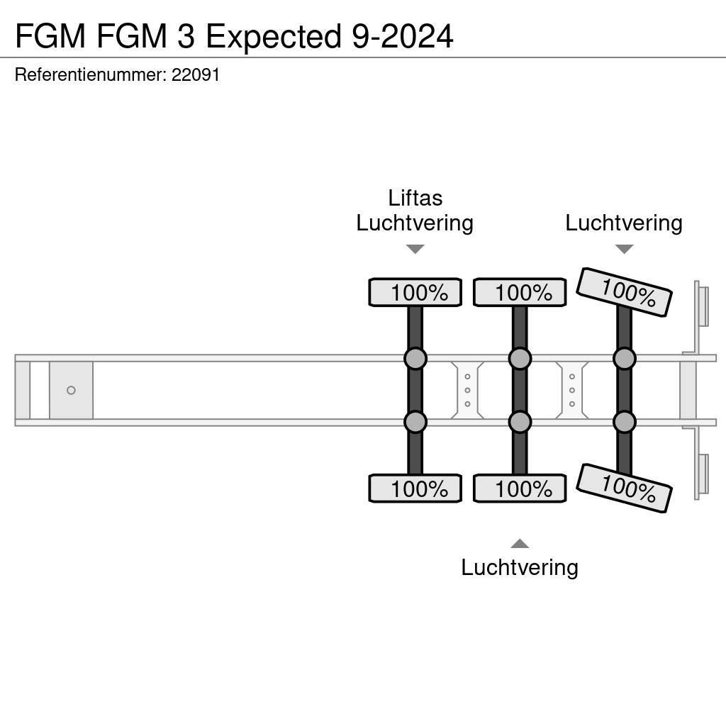 FGM 3 Expected 9-2024 플랫베드/드롭사이드 세미 트레일러