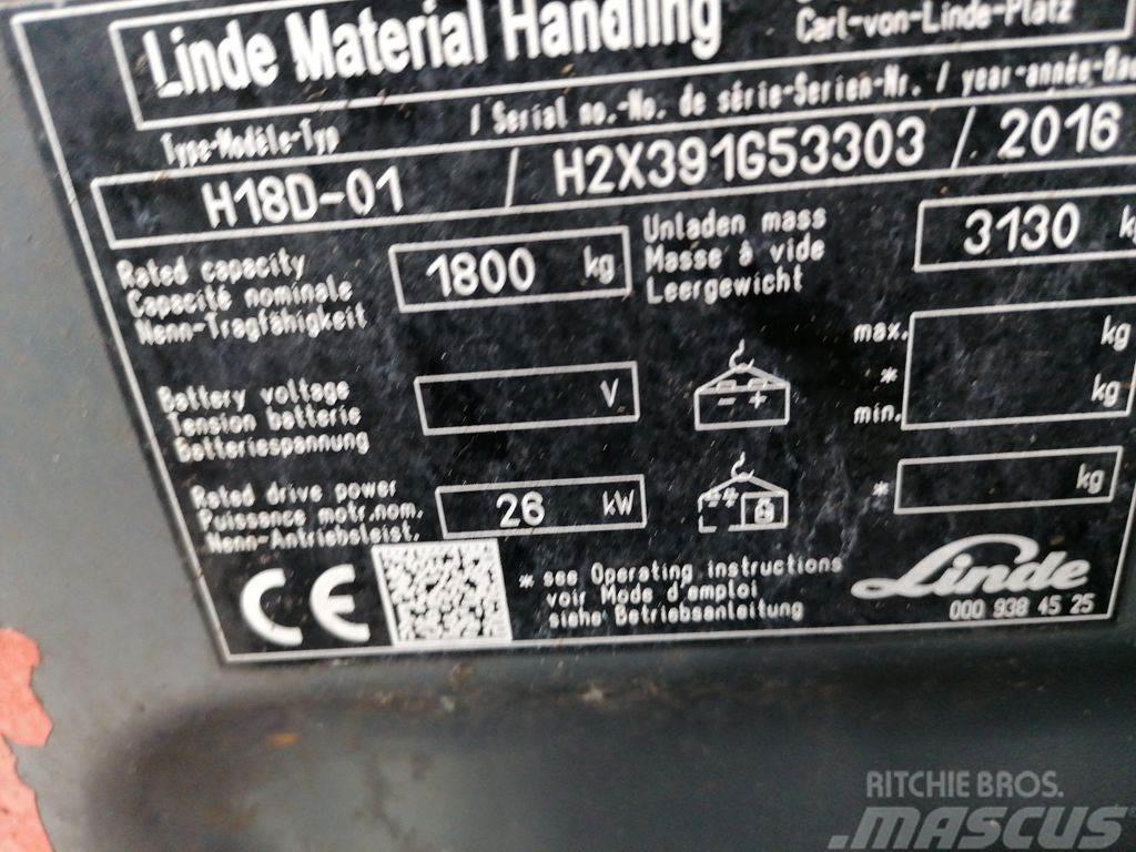 Linde H18D-02 디젤 지게차