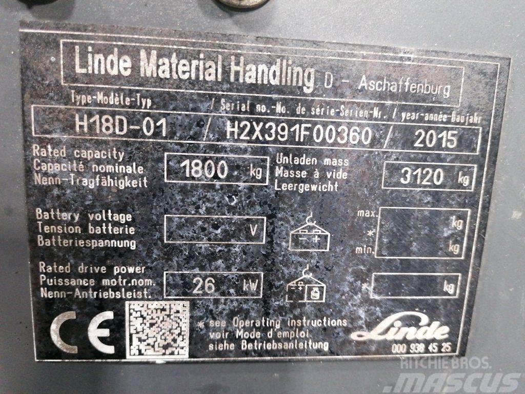 Linde H18D-01 LPG 지게차
