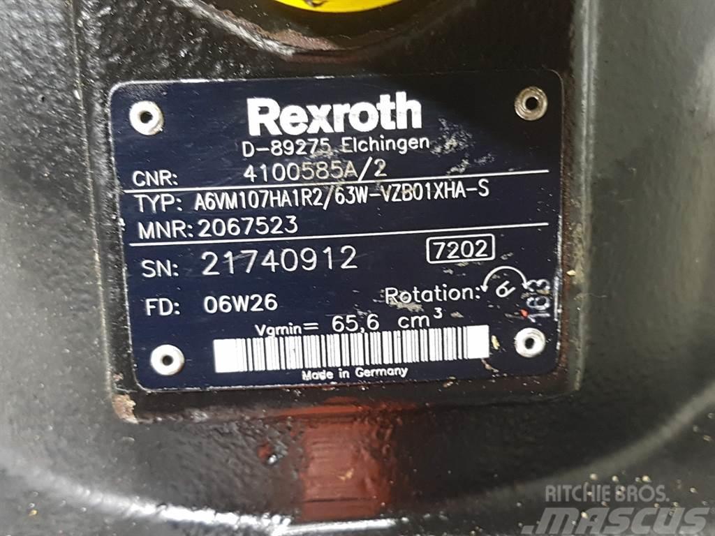 Ahlmann AZ150-Rexroth A6VM107HA1R2/63W-Drive motor 유압식 기계
