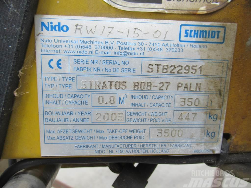 Nido - Schmidt STRATOS B08-27 PALN 0,8m3 + 350 L Zoutst 모래(염화칼슘) 살포기