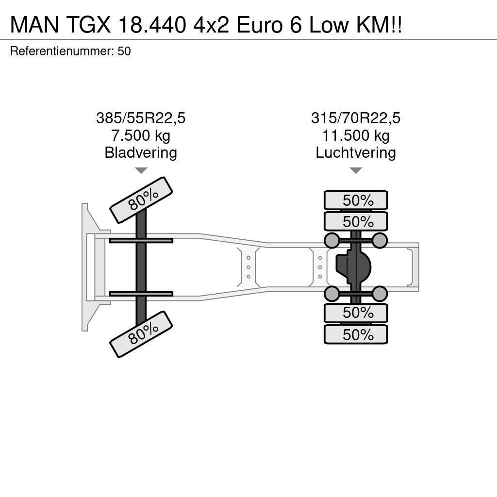 MAN TGX 18.440 4x2 Euro 6 Low KM!! 트랙터 유닛